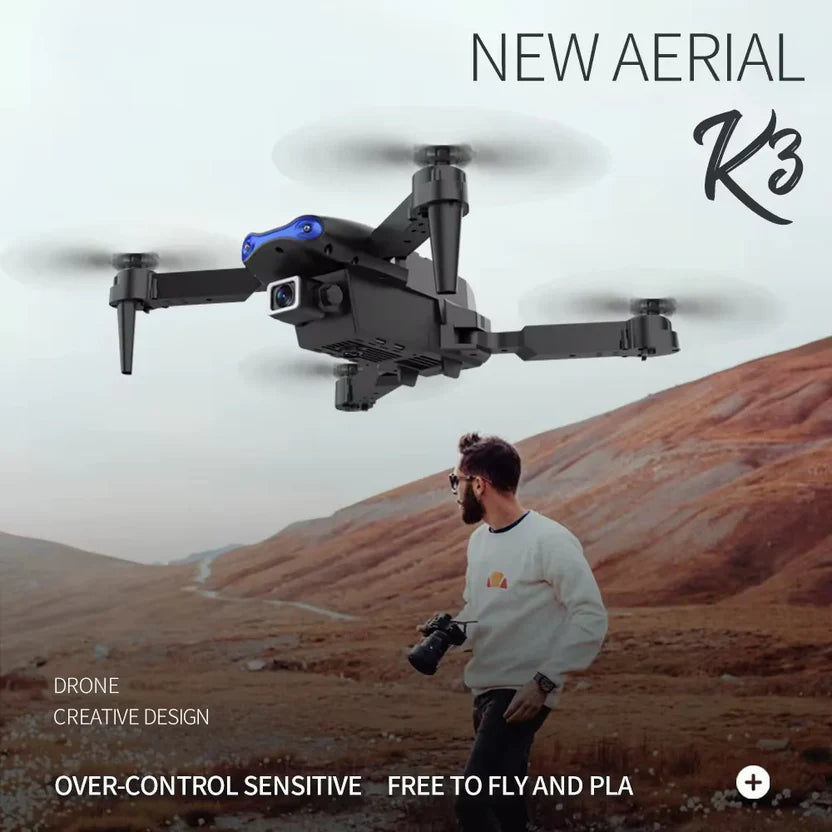 V966 Foldable  HD Camera (Black)with 4k Camera  1080P HD Drone with FPV Live Video(Refurbished), Smart Gestures Selfie !!